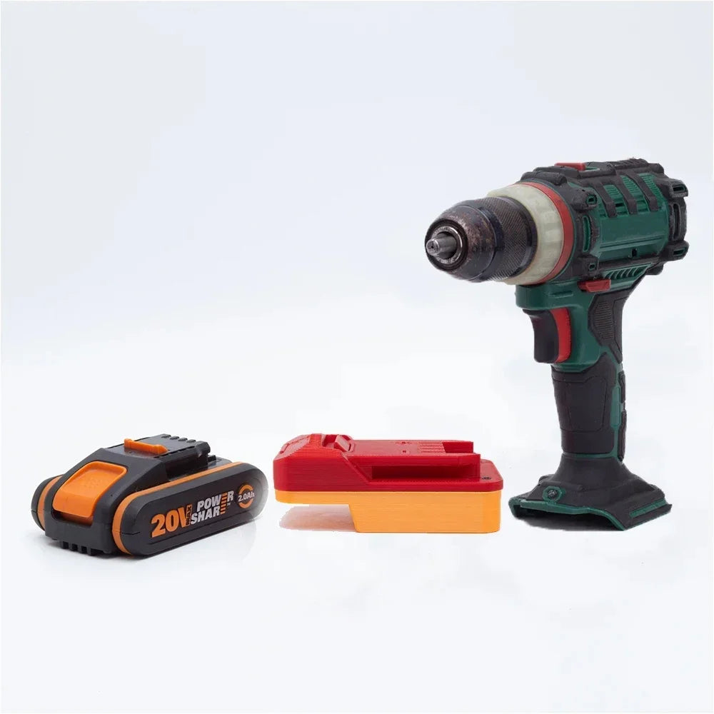 Battery Adapter for Worx 4pin 20V Lithium to For Parkside X20V Power Tools Convert (Not Include Tools and Battery)
