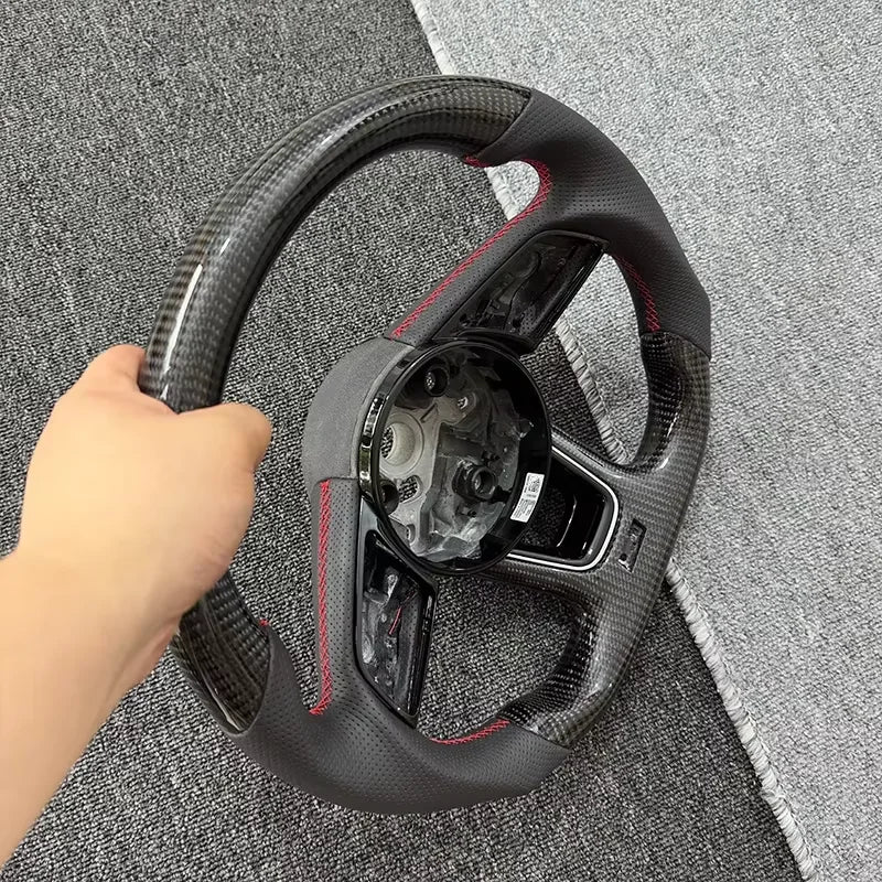 Upgraded carbon fiber material for steering wheel accessories suitable for Audi RS3 RS4 RS5 A3 A4 A5 S3 S4 S5 2017-2021