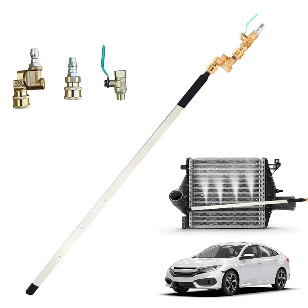 Portable Radiator Cleaning Tool 4500 PSI Radiator Flush Cleaner Tool 60CM Car Water Tank Cleaner Automotive Accessories