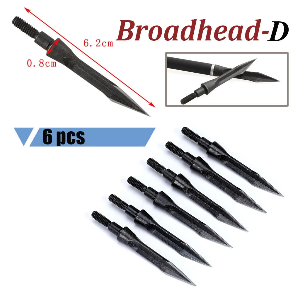 120grain Hunting Broadheads Arrowheads Points Tip for Carbon Arrows for Compound Bow Longbow Archery Outdoor Hunting Shooting