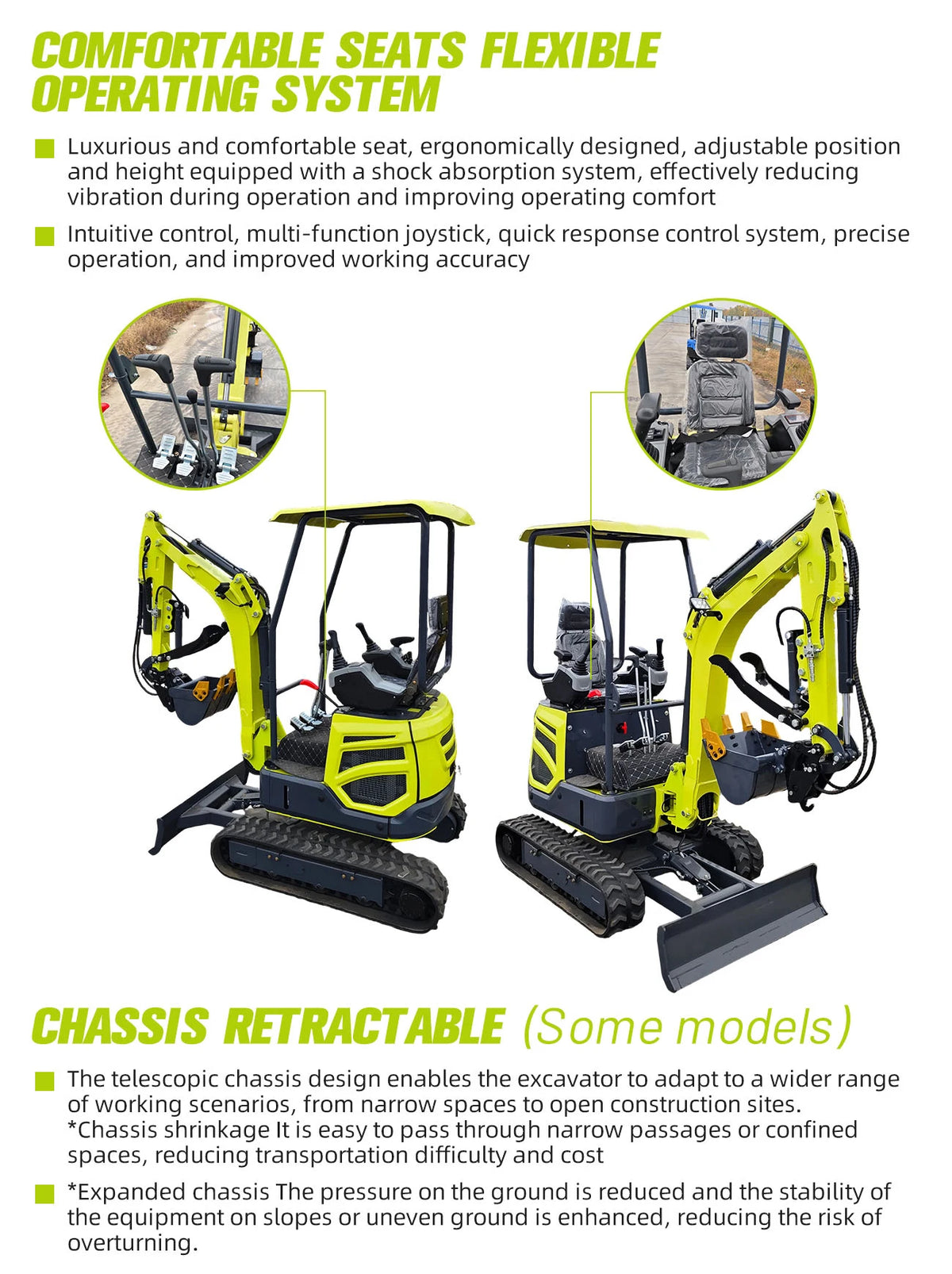 Multifunctional Mini Excavator 0.8-1 Ton Tiny Digger for Indoor Construction Narrow Space Soil Moving