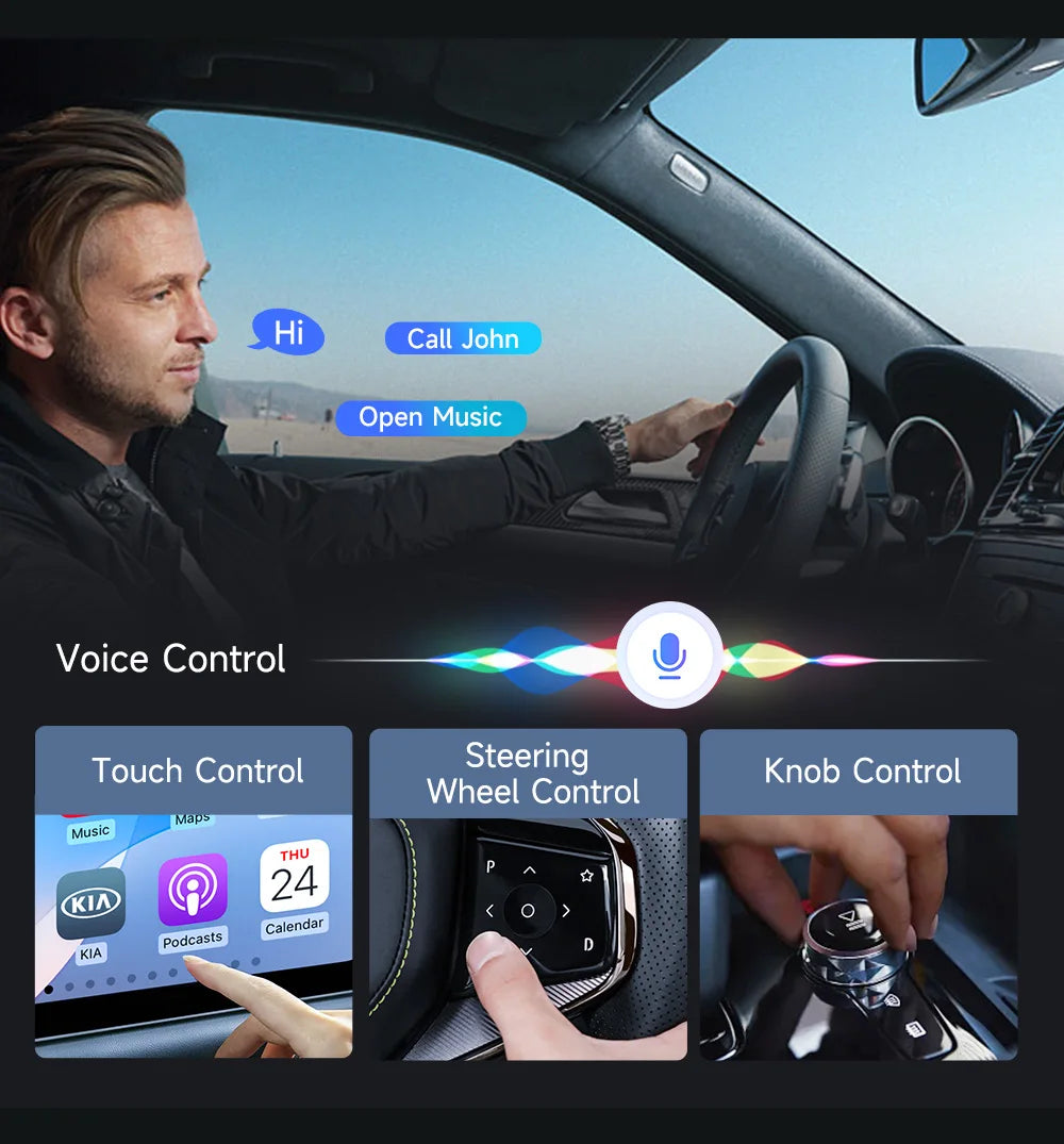 CarlinKit Ultra Box Android 15.0 SM6350 Tv Box CarPlay Wireless Android Auto Wireless Adapter Support Youtube Netfilx IPTV GNSS