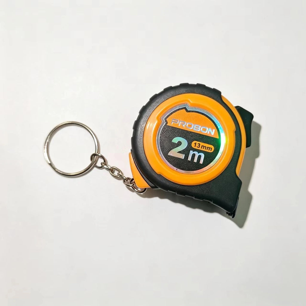 Portable Mini Tape Measure 2m Retractable Steel Key Chain Small Household Measuring Tools