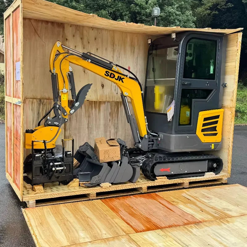 Hot Selling 1 Ton 2 Ton Mini Excavator Multifunctional Track Enclosed 2.5 Ton Small Excavator Customized and Fast Delivery