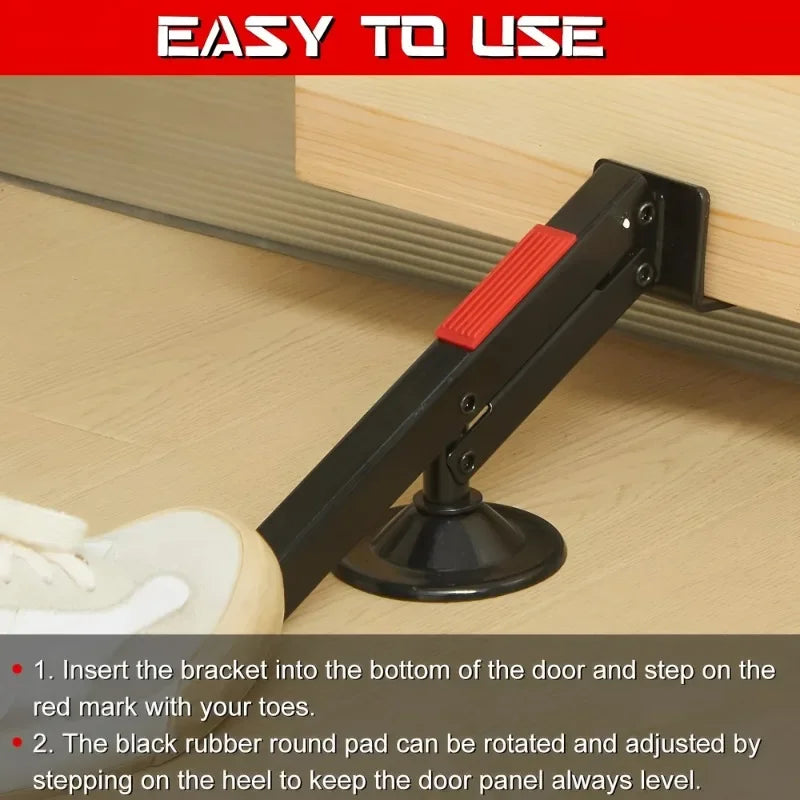 Heavy Metal Door Lift with 360° Rotating Rod, Used for Door Surface Lift Installation and Professional Auxiliary Installers