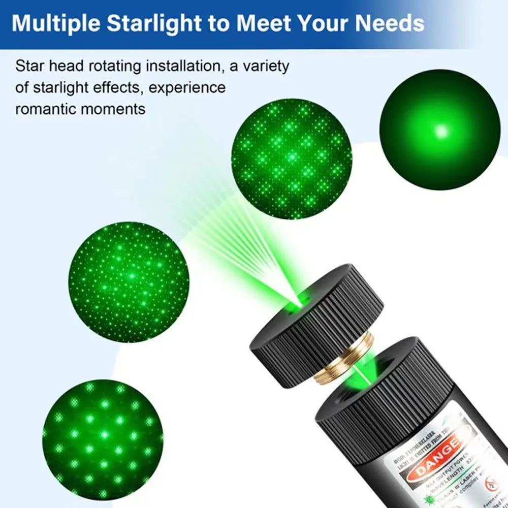 (Do not provide batteries) Green Light Portable Laser pointer LED Training Torch Pet Cat Tickle Toy Flashlight