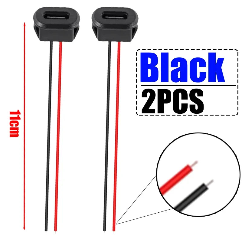 USB Type C Connector Jack Female Type-C with Card Buckle 3A High Current Fast Charging Jack Port USB-C Charger Plug Socket
