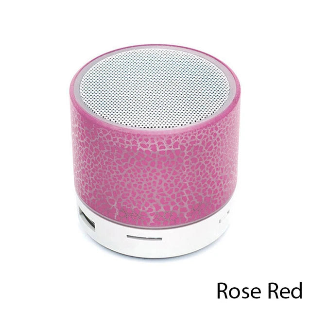 Mini Bluetooth Speaker Wireless Loudspeaker With LED Light USB TF Card AUX Subwoofer Portable Sound Column For Computer Laptop