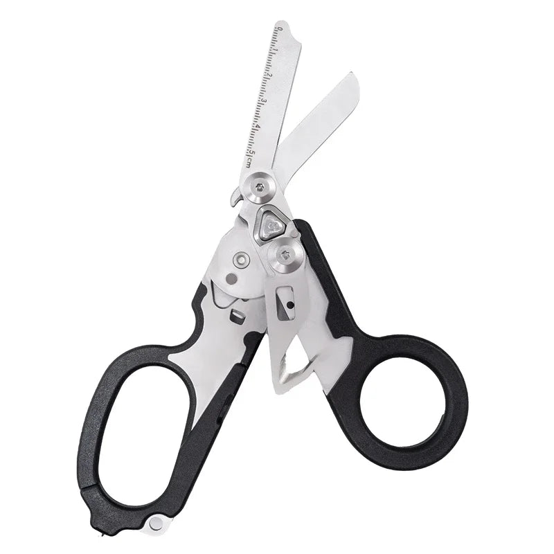 6 In1 Multifunction Medical Emergency Response Raptors Shears Foldable Scissors Pliers Tactical Outdoor Survival Tool Equipmen