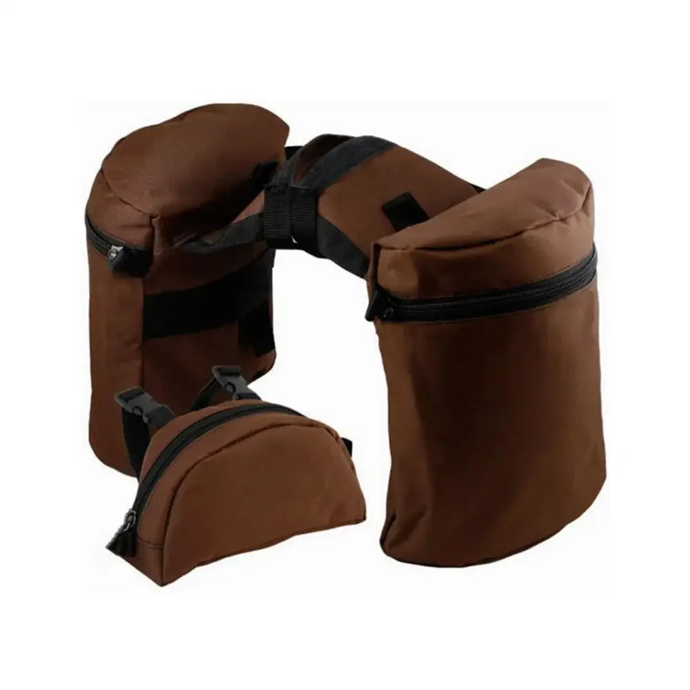 Saddle Bags For Horses Durable Horn Saddle Bag Set Washable Saddle Pouch Practical Pommel Pocket For Long-Distance Riding Me