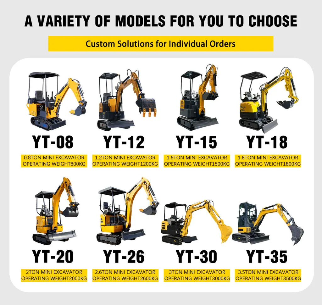 2026 Mini Excavator 2.0 Ton Small Excavator Small Digger Use For Family Farm And Garden Work In China Customized