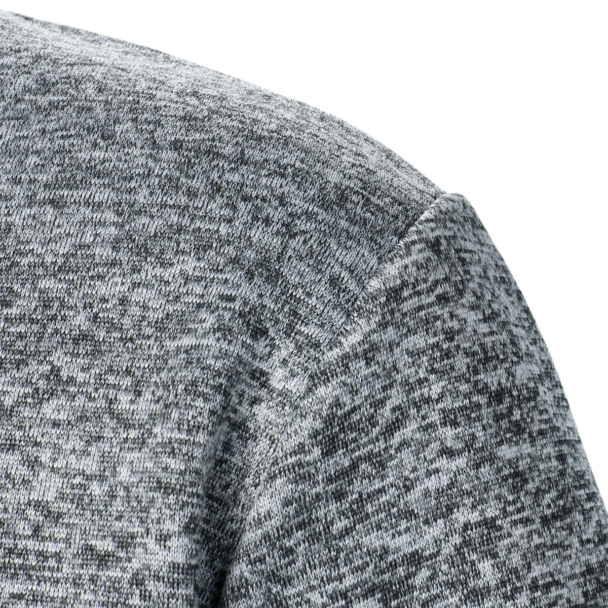 Autumn and winter men's stand collar long sleeve casual knitted sweater top