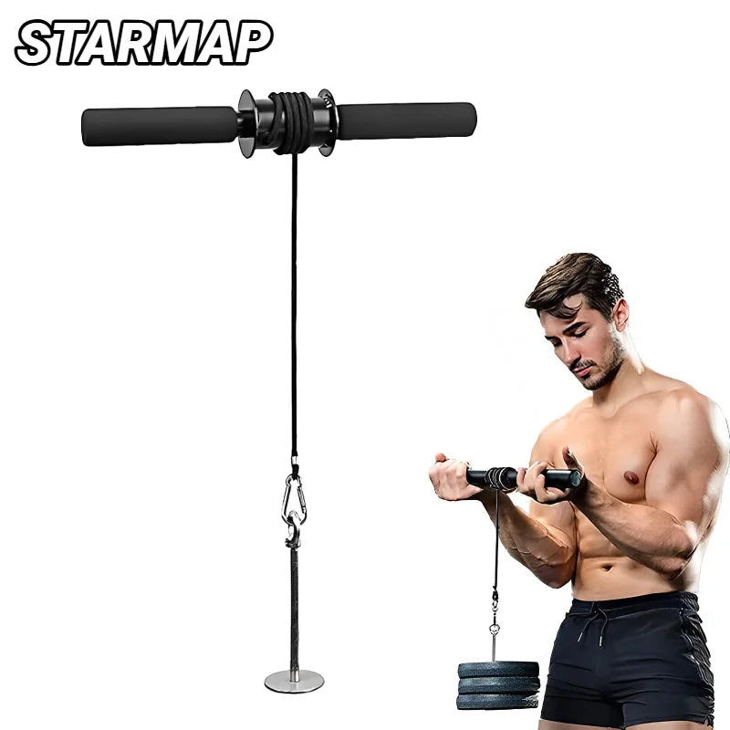 Wrist Forearm Blaster Arm Muscle Strength Trainer Exerciser Roller With Hand Grip Fitness Equipment Home Weight Fighting