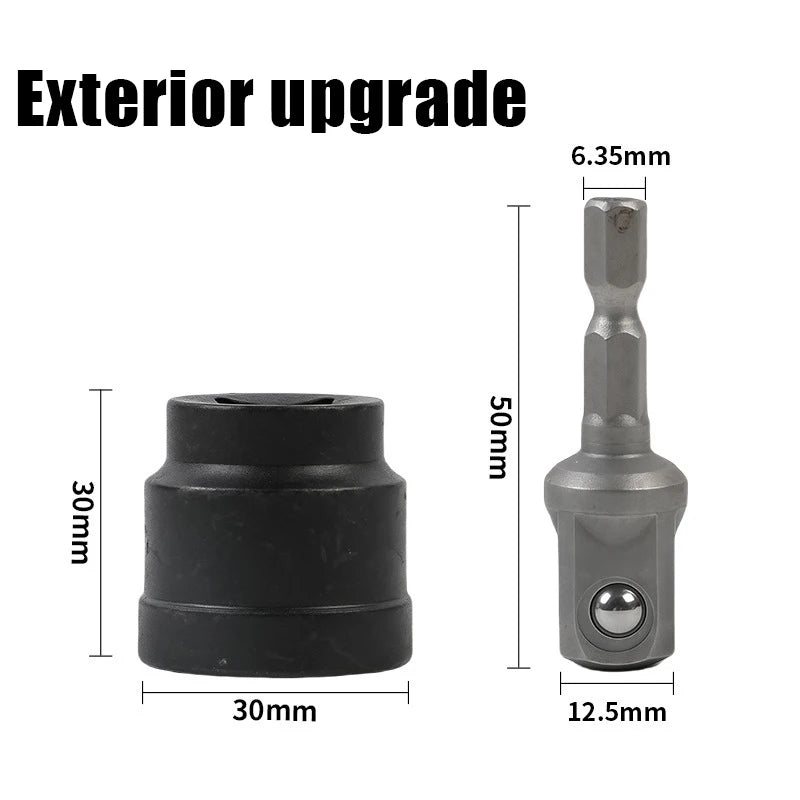 Steel Trailer Jack Drill Adapter Electric Conversion Kit Universal Fit RV Camper Boat Leveling Fast Lifting 1500LB Capacity