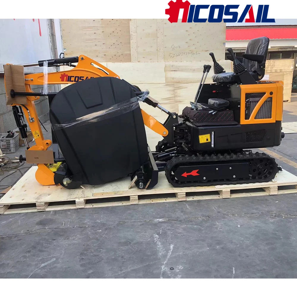 Custom Mini 1.2 Ton Excavator Euro 5 Engine CE Certified Compact Digger for Construction and Farm Use
