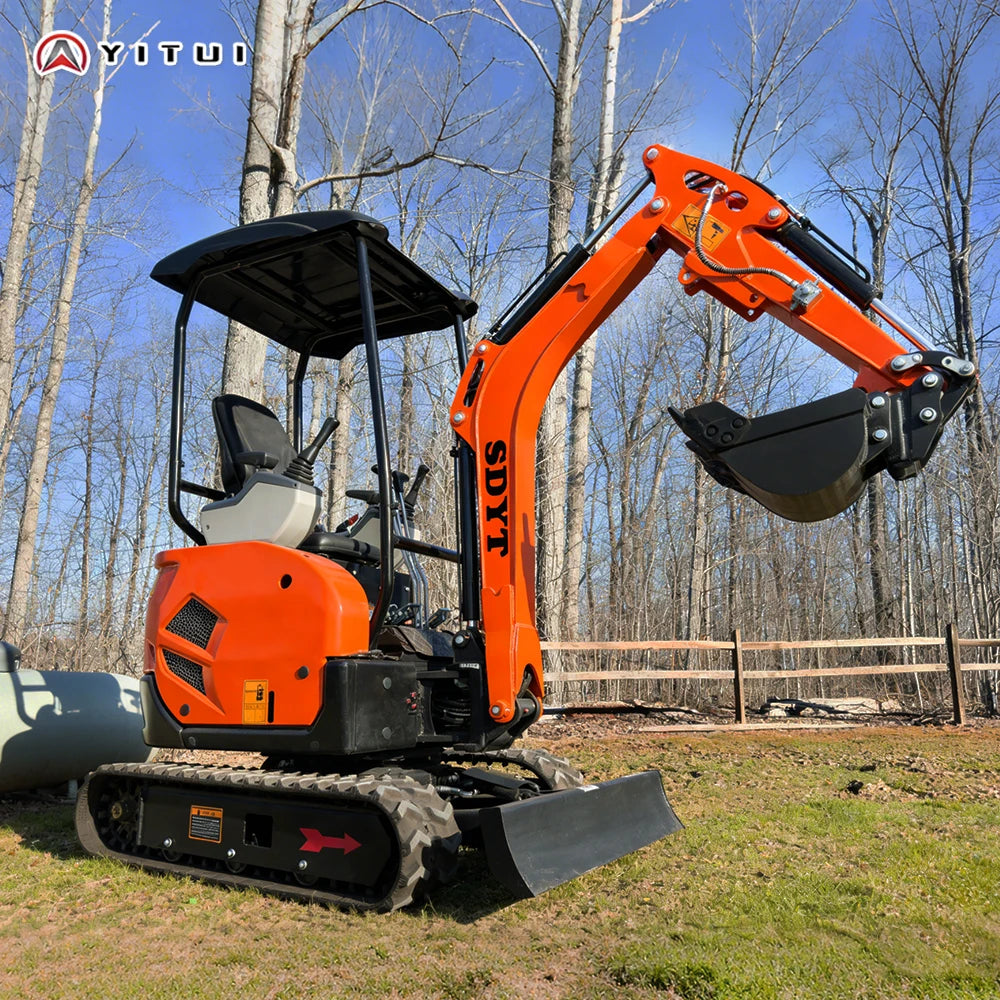 2026 Customized Compact Mini Excavator 1.8 Ton Micro Digger With Tracked Chassis - Ideal For Indoor/Outdoor Digging Planting