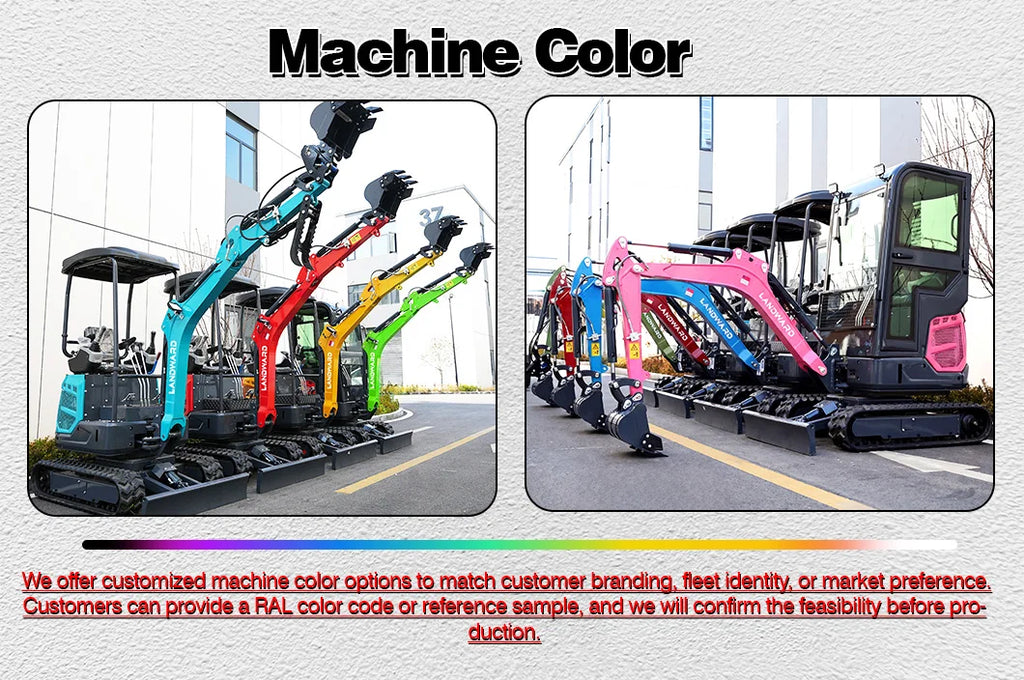 New 2.5 Ton Mini Excavator Agriculture Excavators XT25U Optional Diesel Engine Customize Euro 5 Hydraulic Crawler Mini Excavator