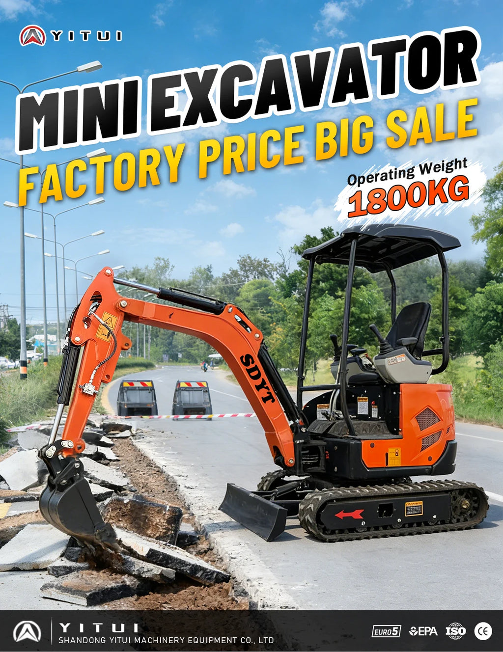 2026 Customized Compact Mini Excavator 1.8 Ton Micro Digger With Tracked Chassis - Ideal For Indoor/Outdoor Digging Planting