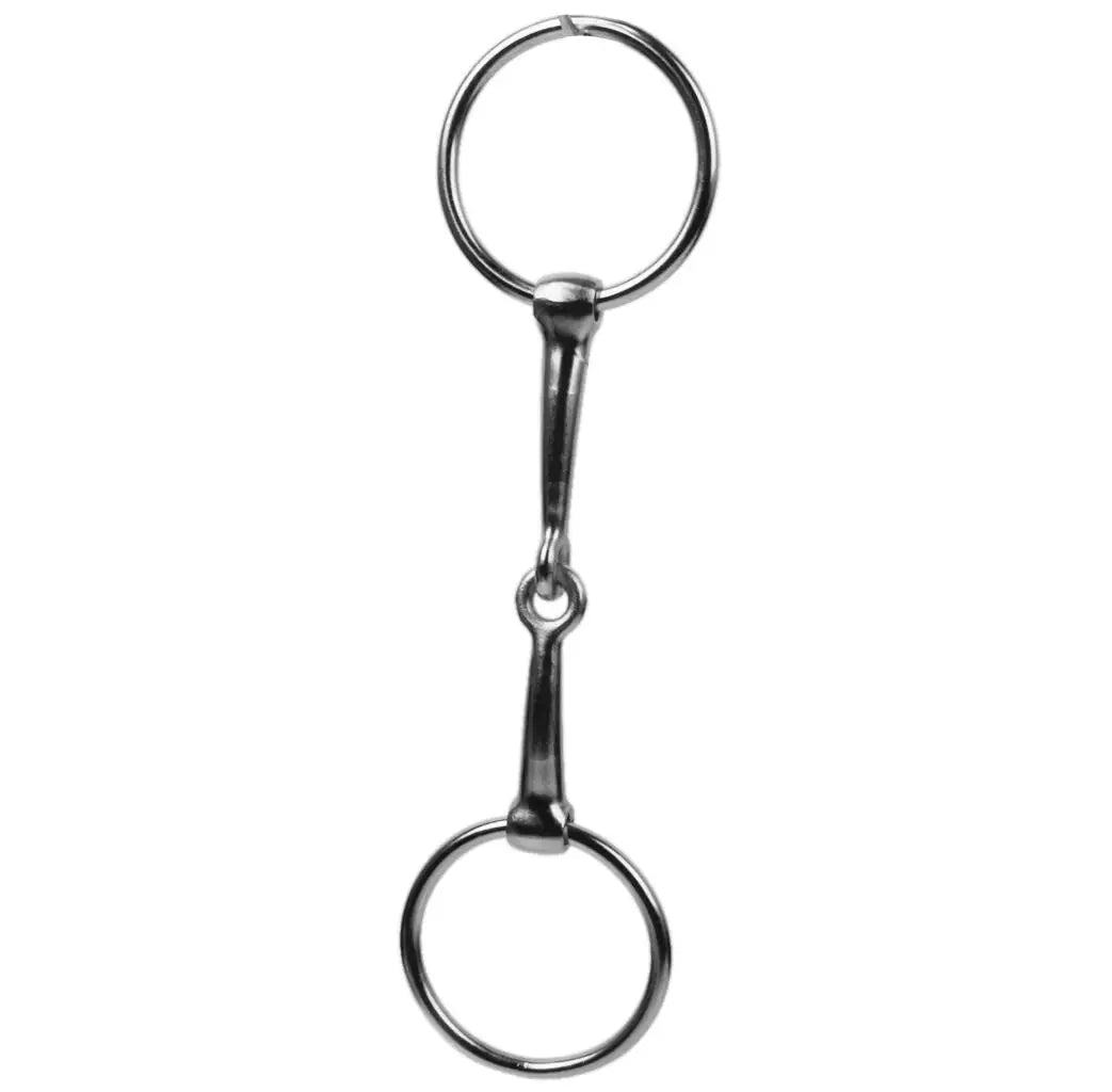 MagiDeal 5' Loose Ring French Link Mouth Snaffle Bit Roller Tack Horse Mouthpiece Loose Ring