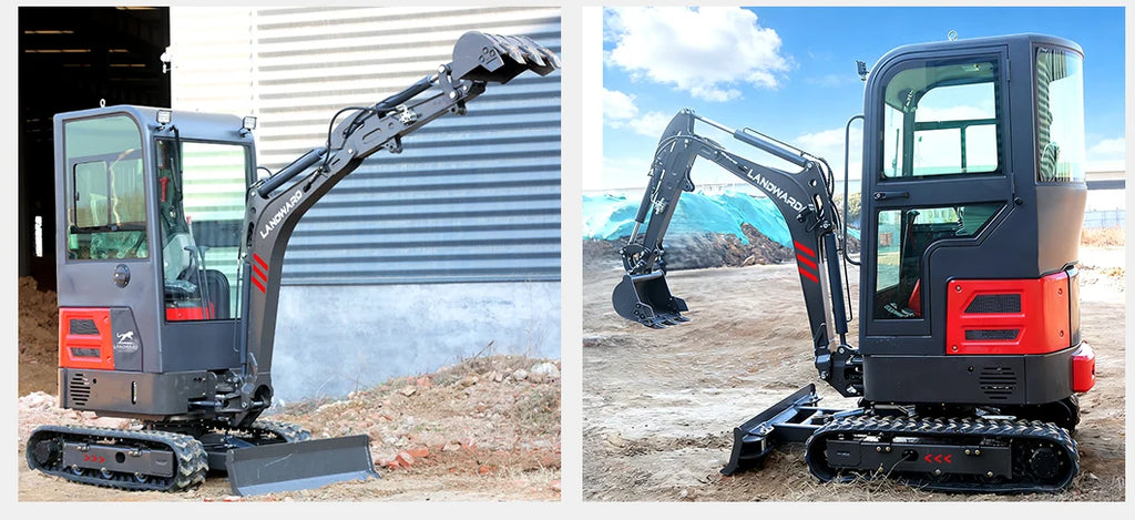 3.5 Ton Mini Excavator Hydraulic Pilot Controls Kubota Engine 2 Ton High-Efficiency Home Mini Digger 1.8T Farm Bagger Customized