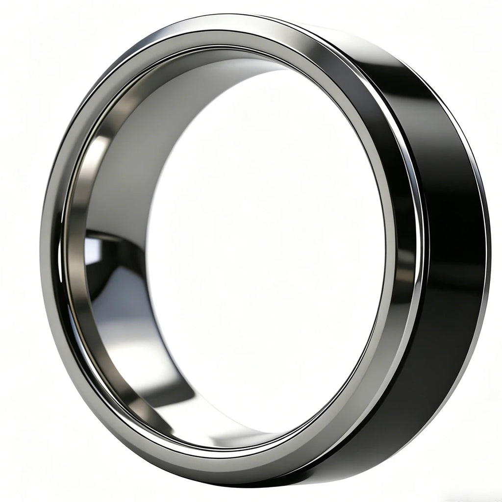 Stainless Steel Metal NFC Ntag216 Ring Programmable 888 Byte for Men and Women Wedding Ring,Can Write Anniversary Data ﻿