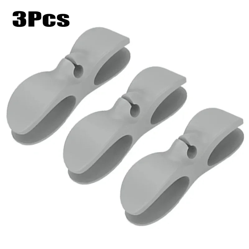 Shelf Silicone Cable Winder Home Bracket Clip Kitchen Organizer Coffee Machine Air Fryer Hook Tool 3/6Pcs Storage Organization