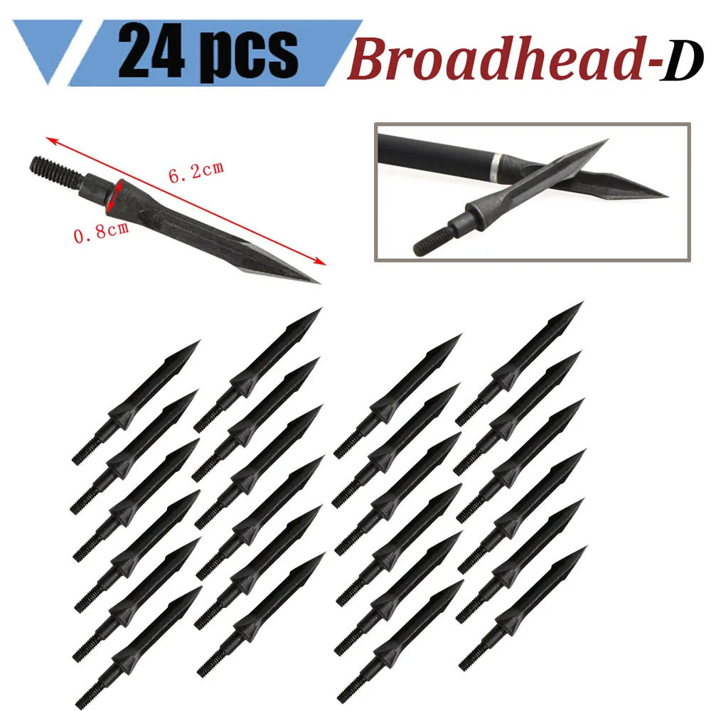 120grain Hunting Broadheads Arrowheads Points Tip for Carbon Arrows for Compound Bow Longbow Archery Outdoor Hunting Shooting