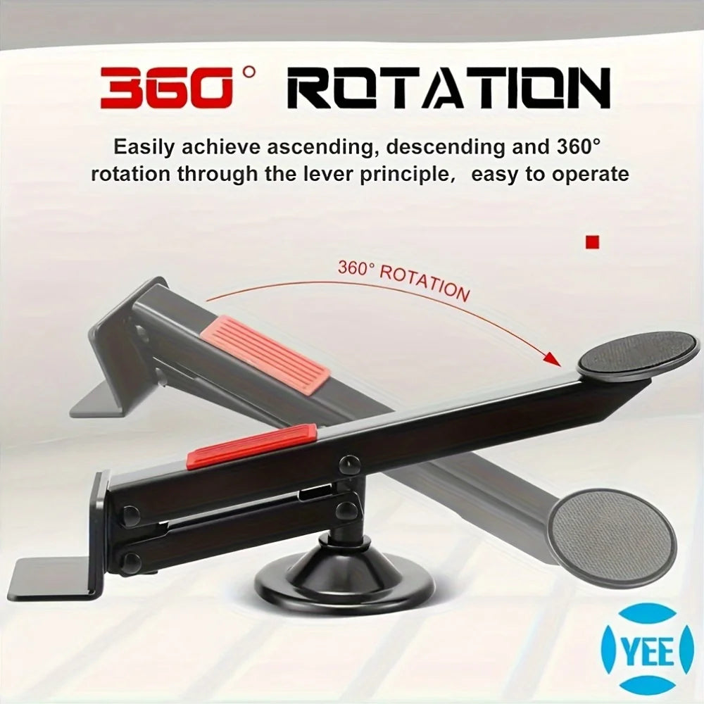Heavy Metal Door Lift with 360° Rotating Rod, Used for Door Surface Lift Installation and Professional Auxiliary Installers