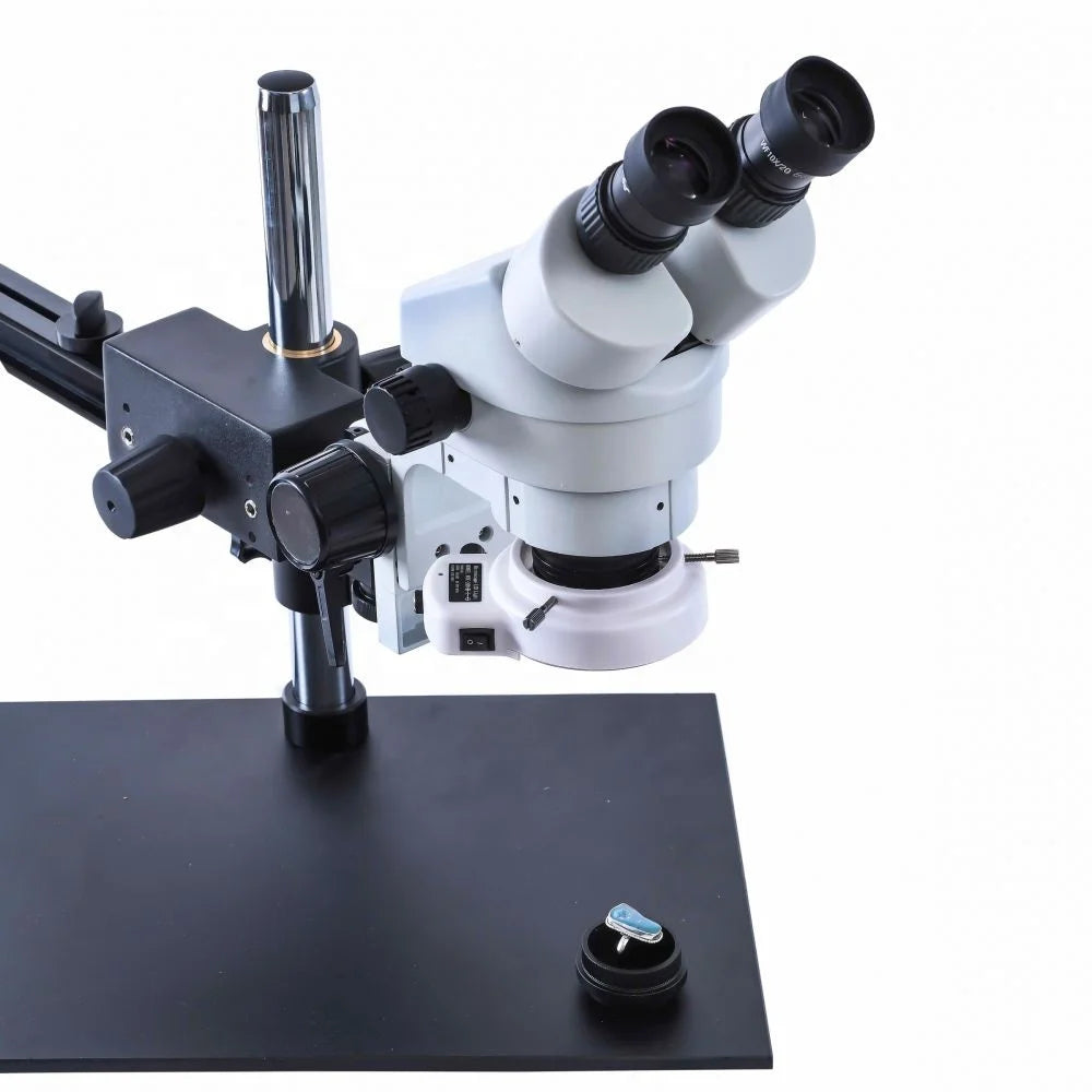 Premium Sachi Jewellery Gemological Microscope 7X-45X Magnification 10x WF Eyepiece 45 Inclined Head 360 Rotation
