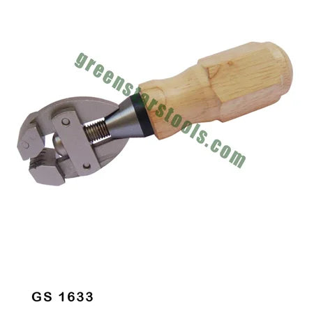 LUXURO Hand Vice Wooden Handle Beige Jewelry Holding Precision Clamp Engraving Filing Repair Work Tool | Item No GS-1633