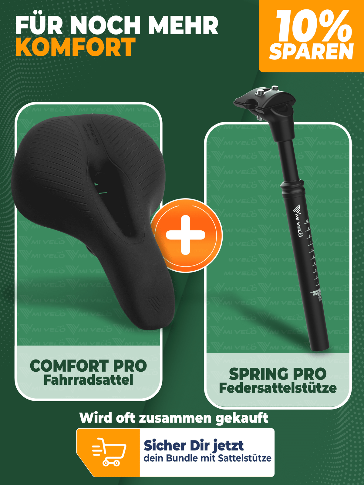 Mivelo Fahrradsattel Trekking Comfort Pro