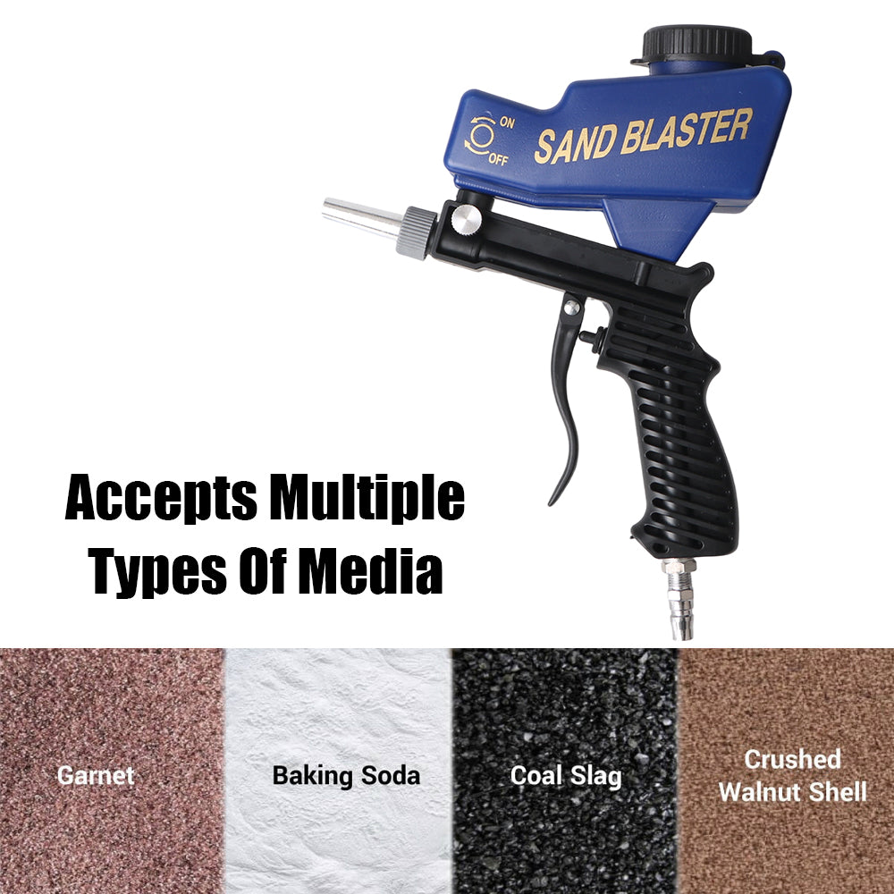 Rust Blasting Device Gravity Sandblasting G un Adjustable Blasting Machine Pneumatic Sandblasting Set