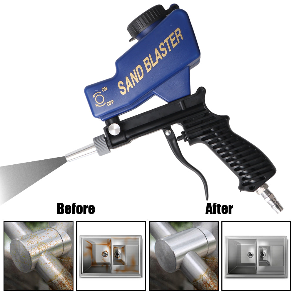 Rust Blasting Device Gravity Sandblasting G un Adjustable Blasting Machine Pneumatic Sandblasting Set